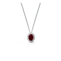 Halskette Lucciole Gioielli Dame in Weißgold Rubino 1 Ct CIOFOXOV/4R - CIOFOXOV/4R